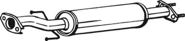 Глушитель (средняя часть) резонатор Bosal для Daewoo Matiz I 2000-2004. Артикул 141-385