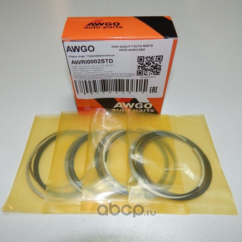 Компл. колец STD на 4 поршня AWRI0002STD (Awgo). Артикул AWRI0002STD
