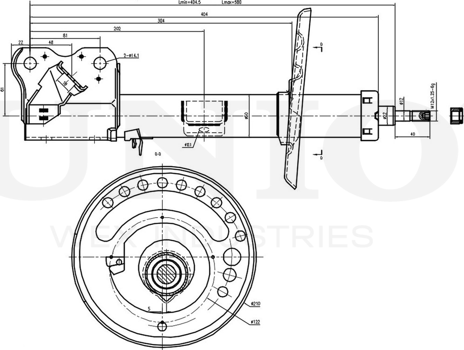 Амортизатор подвески (Unio). Артикул SAB-10239
