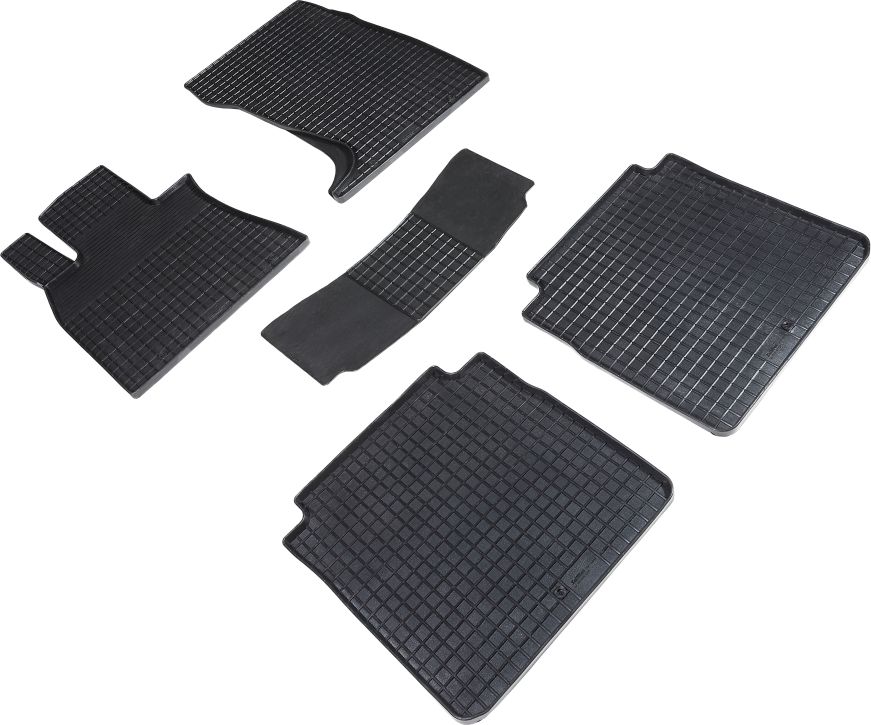 Коврики резиновые Seintex с узором сетка для салона Hyundai Genesis G90 2020-2026. Артикул 97039