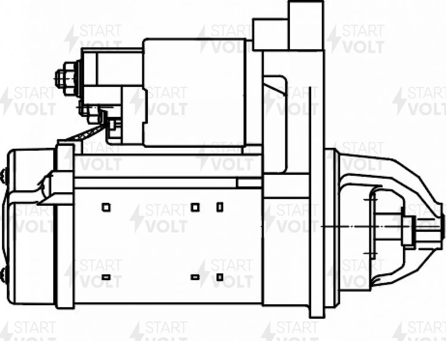 Стартер LEXUS LX (07-)/TOYOTA TUNDRA (06-) 5.7I 1,7кВт (Startvolt). Артикул LSt 1925