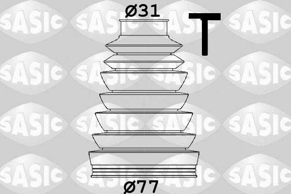 Пыльник ШРУСа внутренний Sasic для Volkswagen Transporter T6 2015-2026. Артикул 1906154