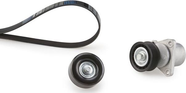 Приводной ремень поликлиновой с роликами (комплект) Gates Micro-V® Kit. Артикул K026PK2245