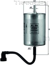 Топливный фильтр Mahle-Knecht. Артикул KL 80