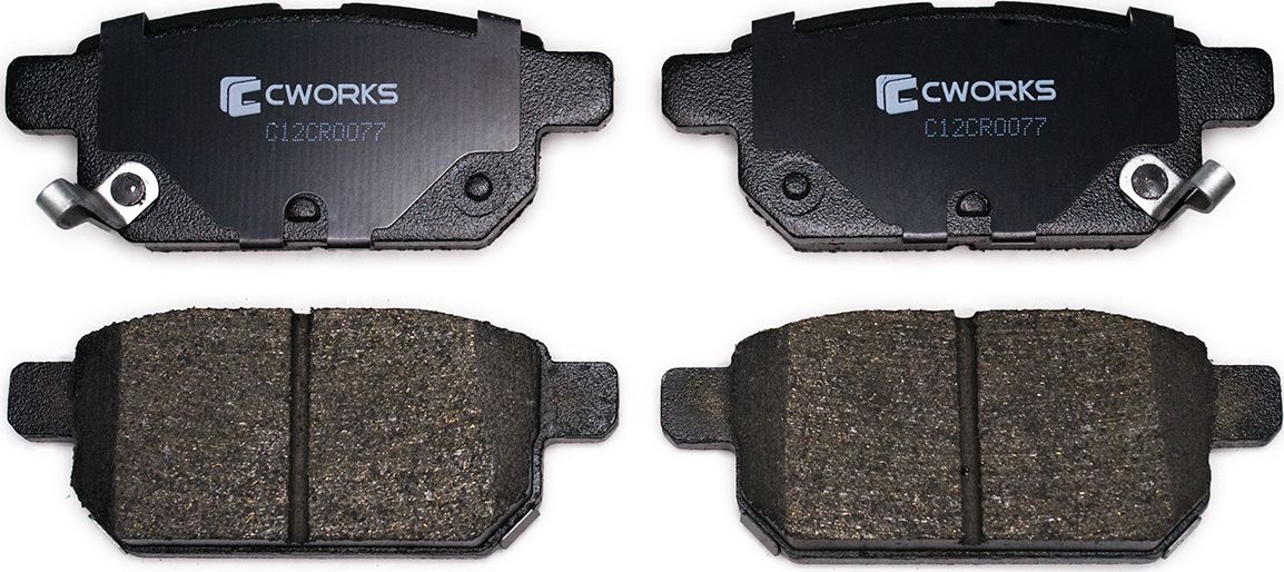 Тормозные колодки Cworks задние для Suzuki Swift IV 2010-2017. Артикул C12CR0077