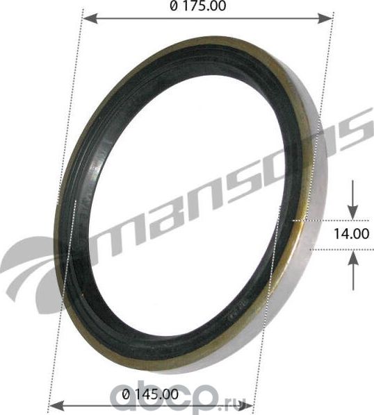 Сальник ступицы (Mansons). Артикул GR178