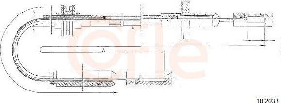Трос сцепления Cofle. Артикул 10.2033