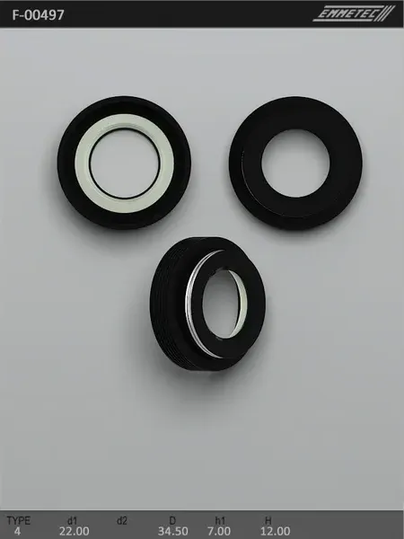 Сальник 22,00/34,50*7,00/12,00 тип 4 (Emmetec). Артикул F00497