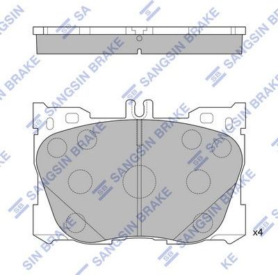 Тормозные колодки Sangsin Hi-Q. Артикул SP1871