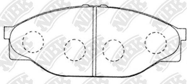Тормозные колодки NiBK. Артикул PN1227