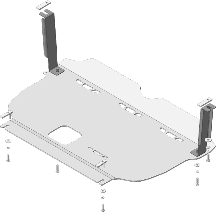 Защита алюминиевая Мотодор усиленная для картера и КПП Hyundai Tucson III 2015-2018, 2018-2021. Артикул 31001