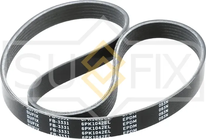 Ремень поликлиновый эластичный 6PK1042EL (Sufix). Артикул FB-3331