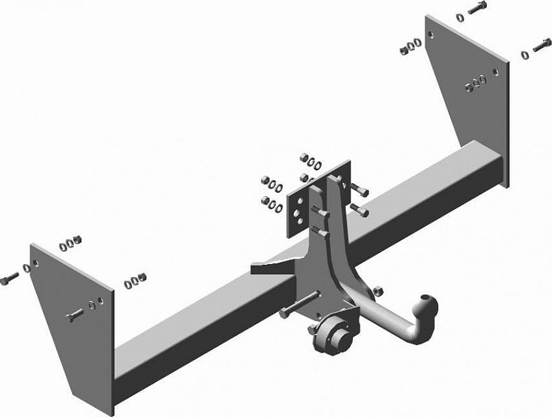 Фаркоп Трейлер для УАЗ Пикап (23632) 2008-2026. Артикул 2363.C