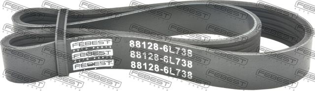 Приводной ремень поликлиновой Febest для Skoda Octavia A5 2005-2008. Артикул 88128-6L738