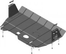 Защита Мотодор для картера, радиатора и КПП Ford Tourneo Custom 2013-2026. Артикул 00754