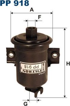Топливный фильтр Filtron для Toyota Corolla E90 1987-1997. Артикул PP 918