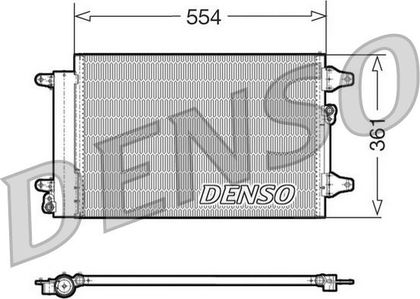 Радиатор кондиционера (конденсатор) Denso. Артикул DCN32015