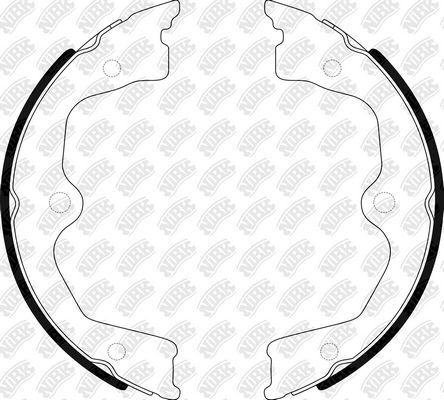 Тормозные колодки (стояночная тормозная система) NiBK задние для Honda Legend IV 2006-2012. Артикул FN0663