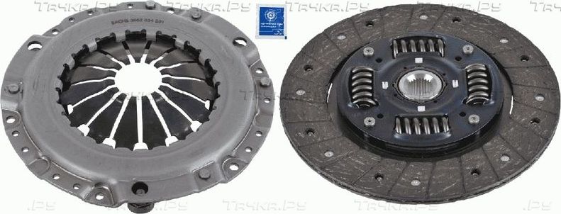 Сцепление (комплект) SACHS для Chevrolet Cruze I 2009-2015. Артикул 3000 951 482