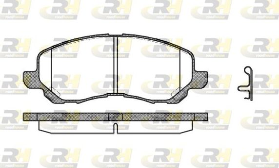 Тормозные колодки RoadHouse передние для Dodge Caliber I 2006-2013. Артикул 2804.12