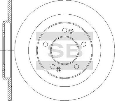 Тормозной диск Sangsin Hi-Q. Артикул SD1150