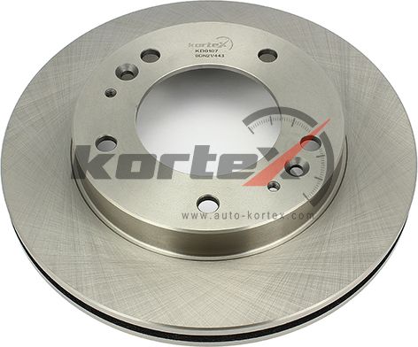 Торм.диск пер.вент.[284x24] 5 отв. (Kortex). Артикул KD0107