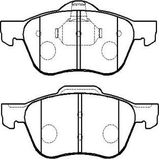 Тормозные колодки HSB. Артикул HP9077