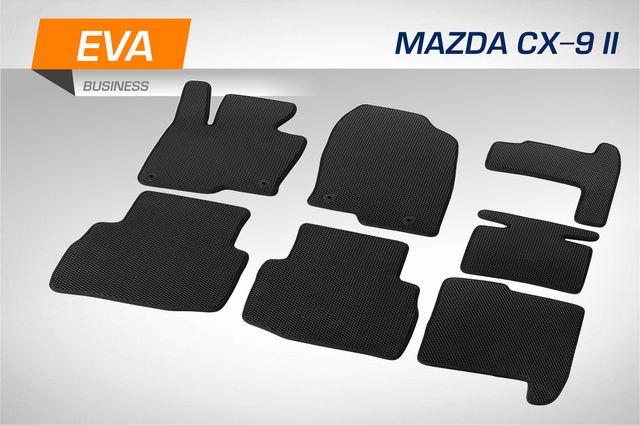 Коврики AutoFlex EVA (ЭВА, ЕВА) Business для салона Mazda CX-9 II поколение 2016-2026. Артикул 3380301