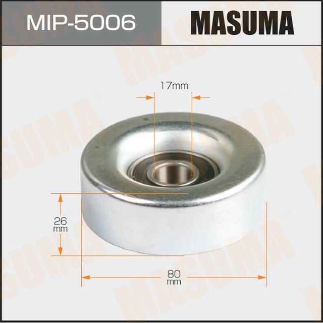 Направляющий (ведущий) ролик приводного поликлинового ремня Masuma. Артикул MIP-5006