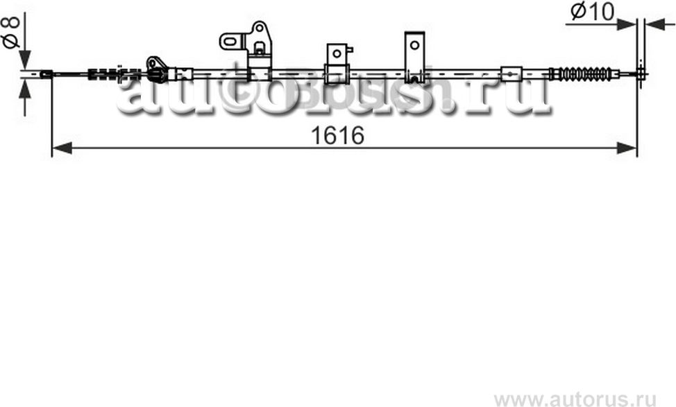 Трос стояночного тормоза (Bosch). Артикул 1987482307