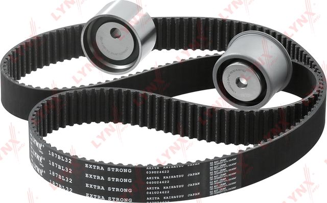 Ремень ГРМ с роликами (комплект) LYNXauto для Mitsubishi Pajero Sport I 1998-2008. Артикул PK-1334
