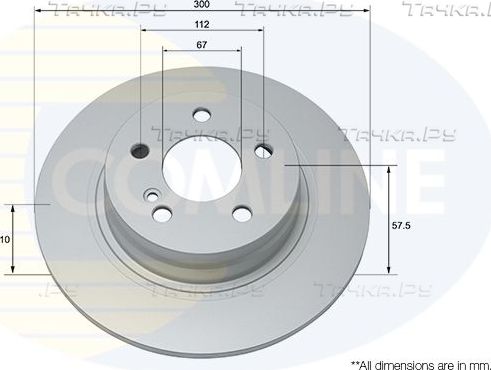 Тормозной диск Comline COATED. Артикул ADC1663
