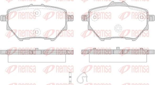 Тормозные колодки Remsa. Артикул 1562.00