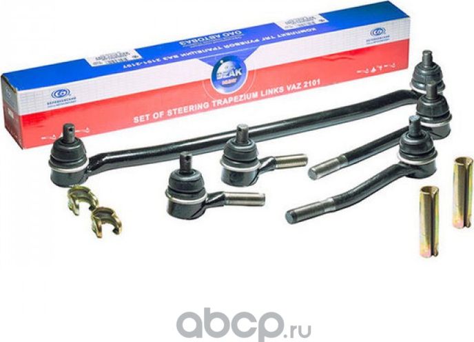 ТЯГА РУЛ 2121-21214 (К-Т) СО СКРУТКОЙ С КРЕПЛЕНИЕМ (906-293) БЗАК (Bzak). Артикул 906293