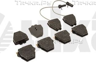 Тормозные колодки Vika передние для Audi A4 I (B5) 1995-2001. Артикул 66981693701