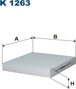 Салонный фильтр Filtron. Артикул K 1263