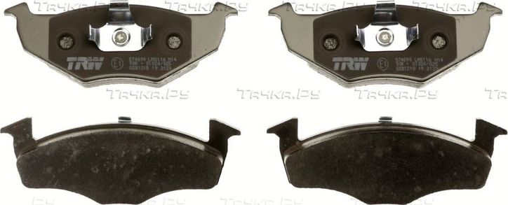 Тормозные колодки TRW COTEC передние для Volkswagen Golf III 1991-1999. Артикул GDB1218