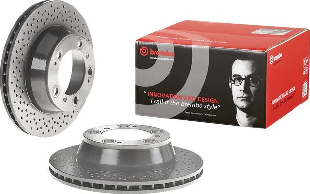 Тормозной диск Brembo PRIME LINE - UV Coated задний для Porsche Cayman I (987) 2005-2012. Артикул 09.6665.11