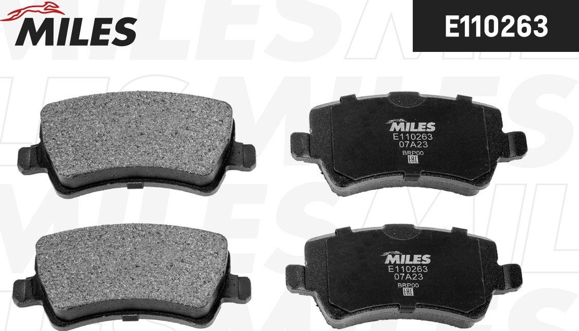 Тормозные колодки Miles (Semi-Metallic). Артикул E110263