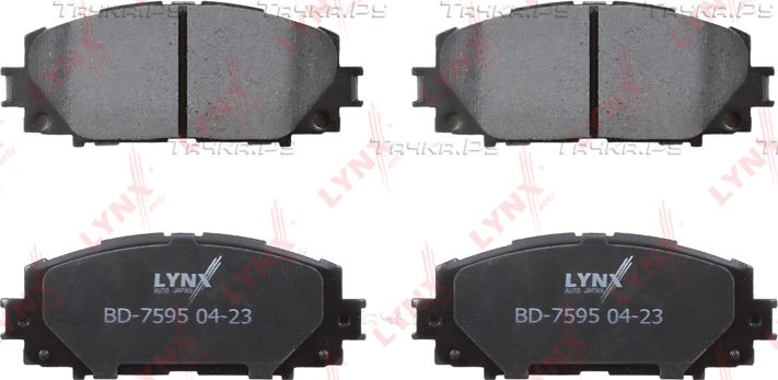 Тормозные колодки LYNXauto передние для Lexus CT I 2011-2018. Артикул BD-7595