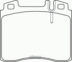 Тормозные колодки Mercedes-Benz. Артикул A0054200520
