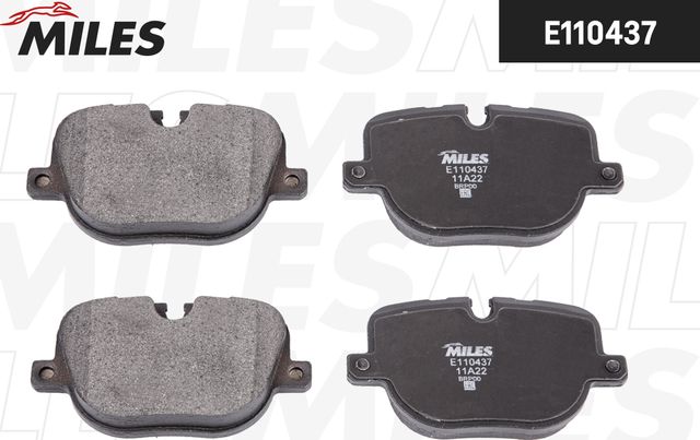 Тормозные колодки Miles (Semi-Metallic). Артикул E110437
