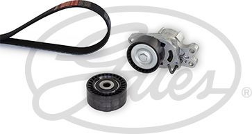 Приводной ремень поликлиновой с роликами (комплект) Gates Micro-V® для Citroen Nemo I 2008-2015. Артикул K016PK1225