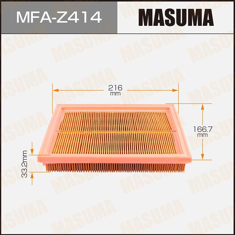 Воздушный фильтр Masuma. Артикул MFA-Z414