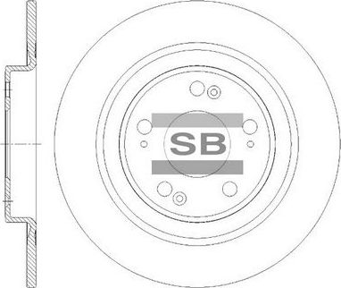 Тормозной диск Sangsin Hi-Q. Артикул SD8747