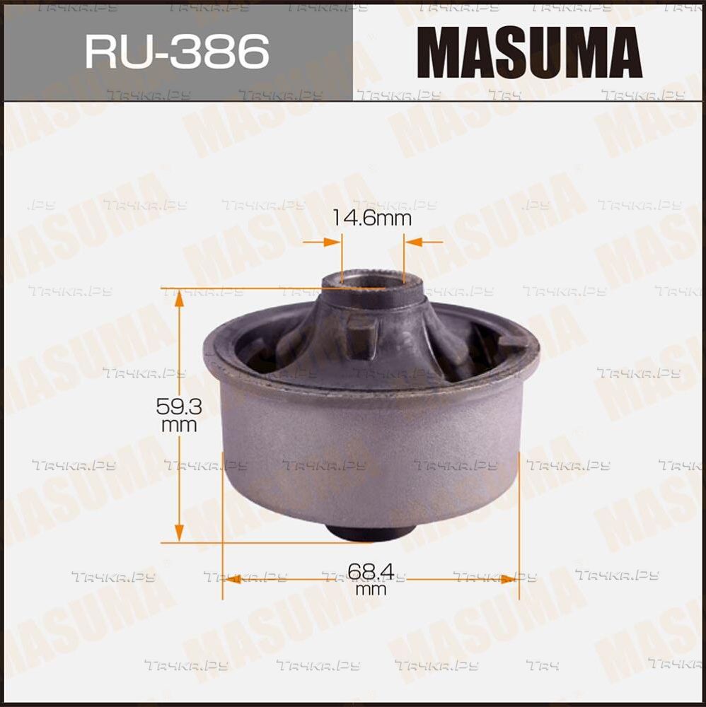 Сайлентблок переднего рычага подвески Masuma правый/левый нижний для Toyota Prius II (XW20) 2003-2009. Артикул RU-386