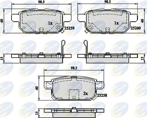 Тормозные колодки Comline Comline. Артикул CBP32128