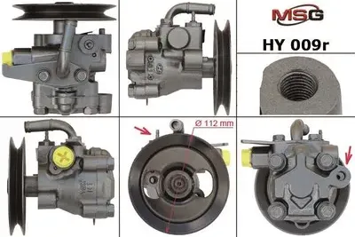 Насос ГУР восстановленный Hyundai Sonata IV 1998-2004, Hyundai Sonata III 1993-1 (MSG). Артикул HY009R