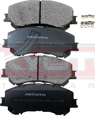 Тормозные колодки Akyoto Packing AKYOTO. Артикул AKD-02103