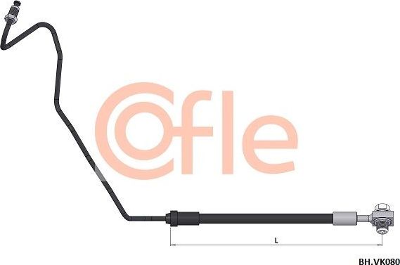 Тормозной шланг Cofle задний правый для SEAT Ibiza II 1999-2002. Артикул 92.BH.VK080